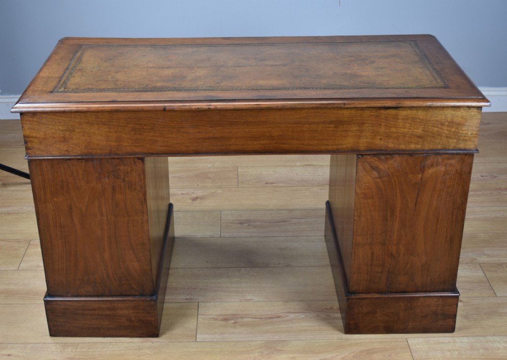19th Century Victorian Mahogany Pedestal Desk View VIII