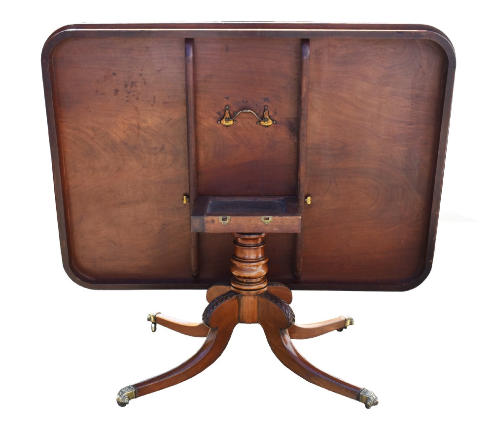 19th Century Regency Mahogany Breakfast Table View IV