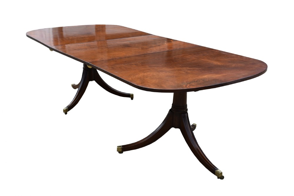 19th Century Mahogany Pedestal Dining Table View II