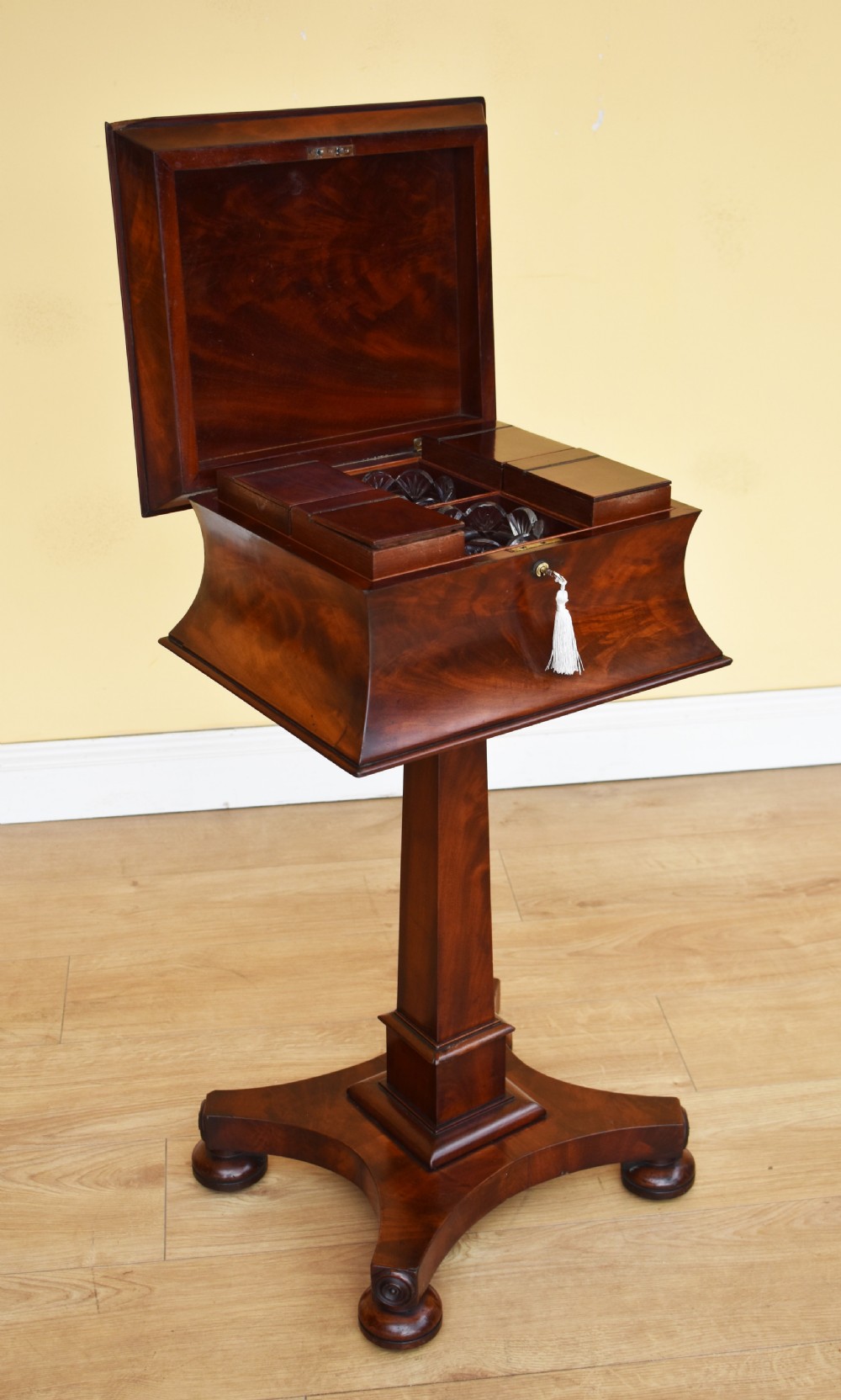 19th Century William IV Mahogany Tea Poy View II