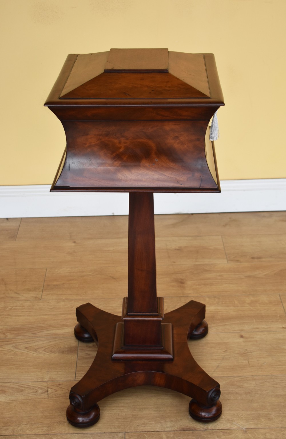 19th Century William IV Mahogany Tea Poy View IV