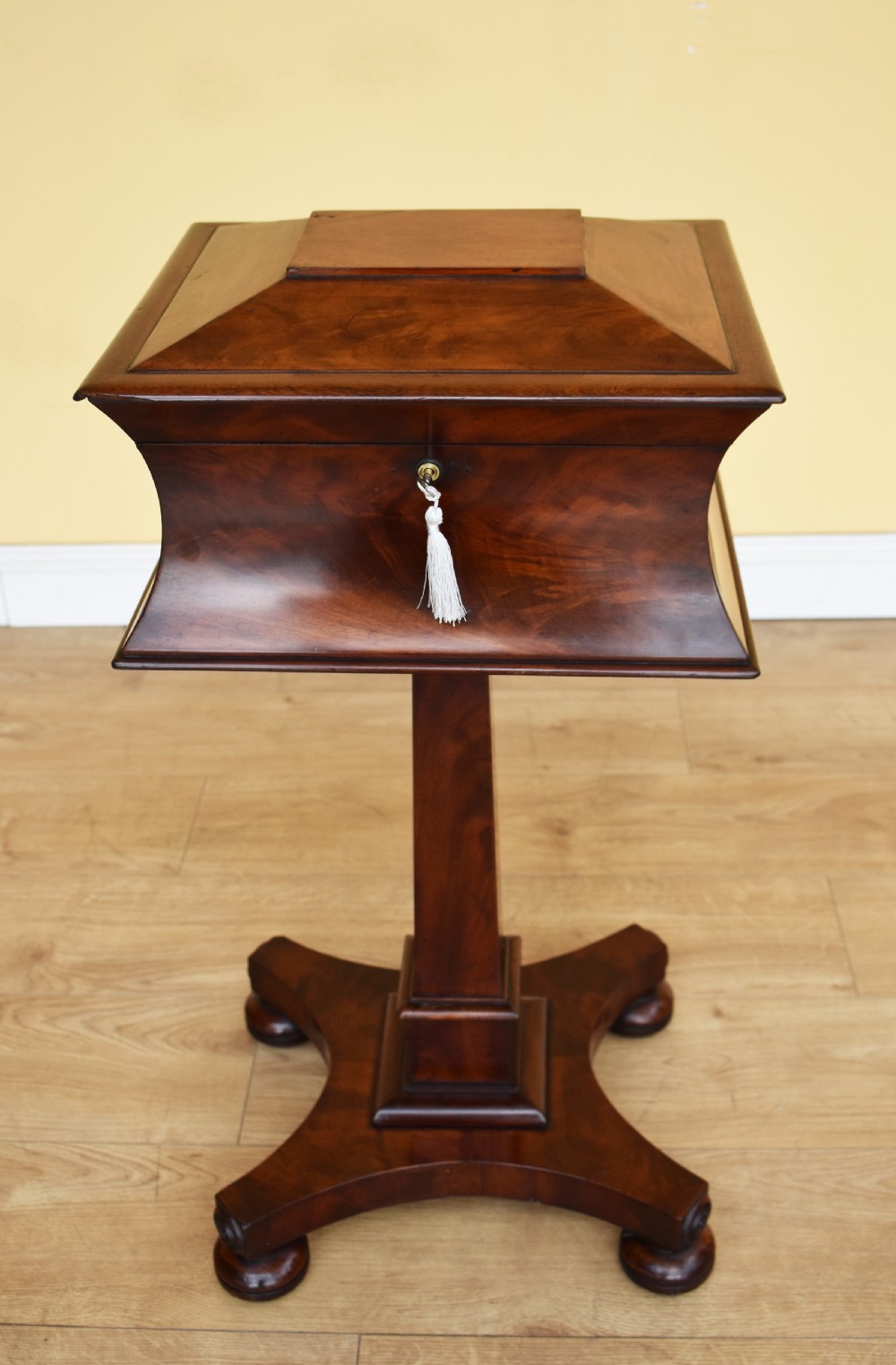 19th Century William IV Mahogany Tea Poy View V