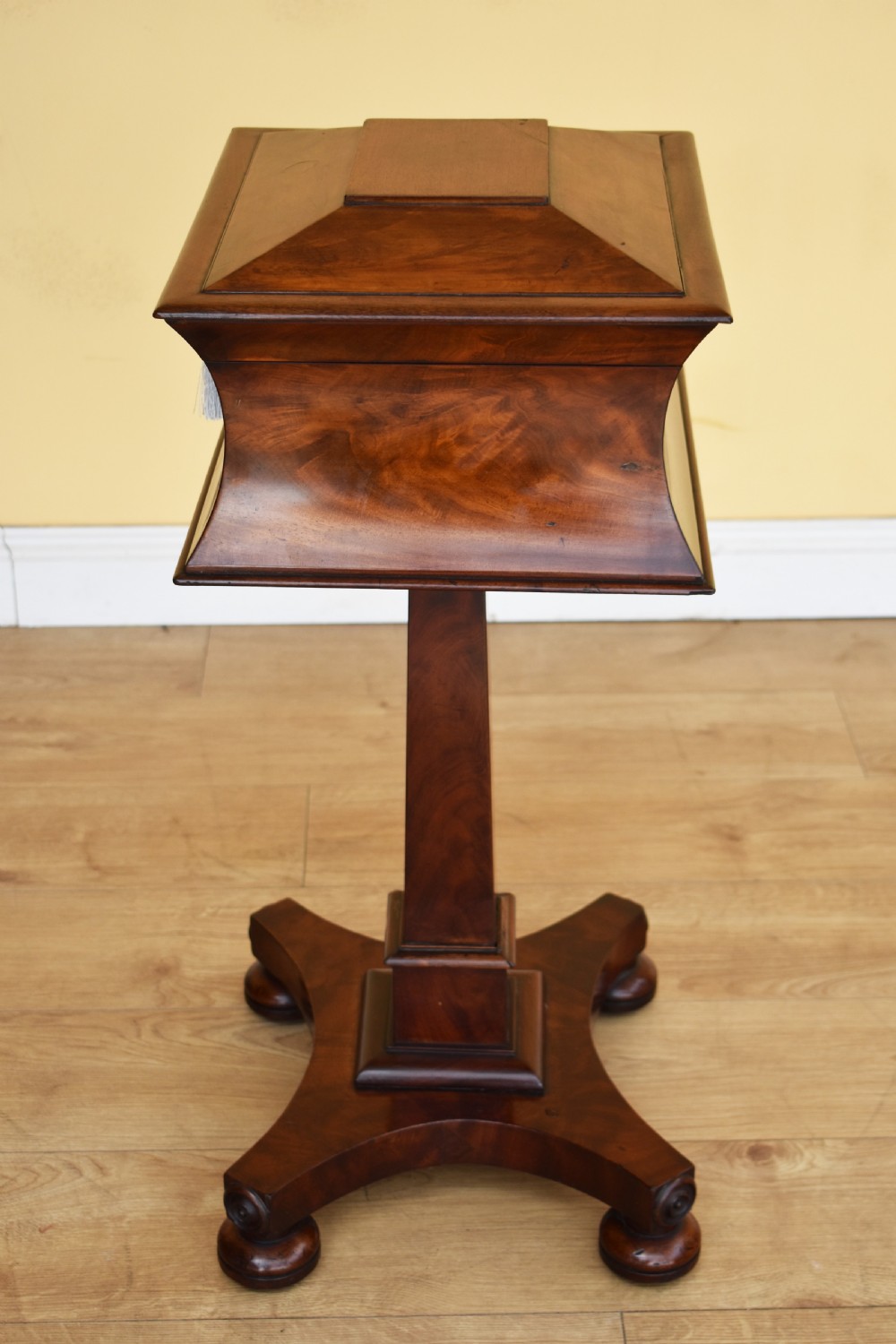 19th Century William IV Mahogany Tea Poy View VI