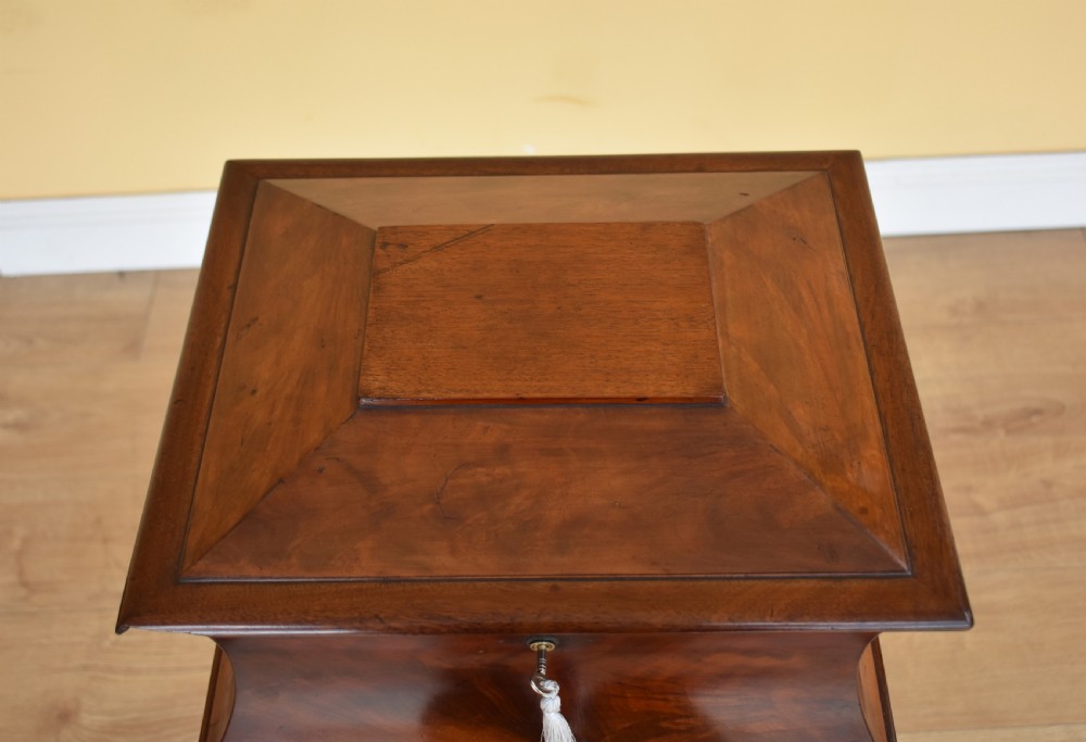 19th Century William IV Mahogany Tea Poy View X