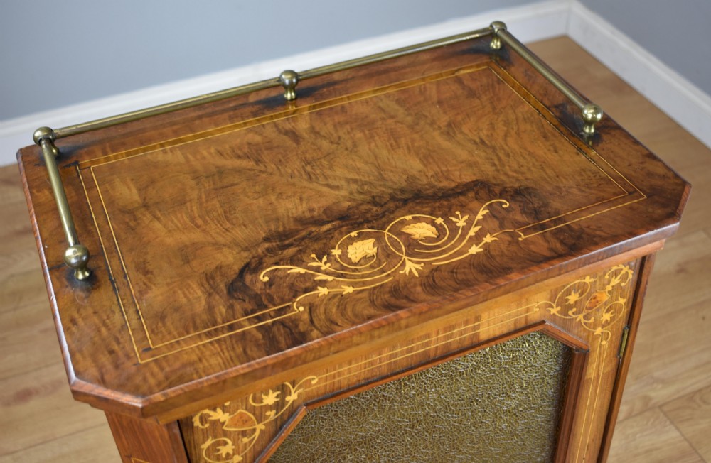 Victorian Walnut Music Cabinet View VII