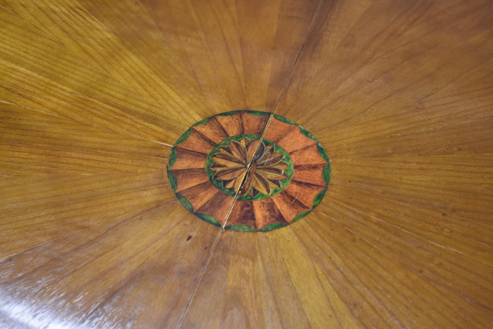 20th Century Sheraton Style Satinwood & Painted Dining Suite View XV
