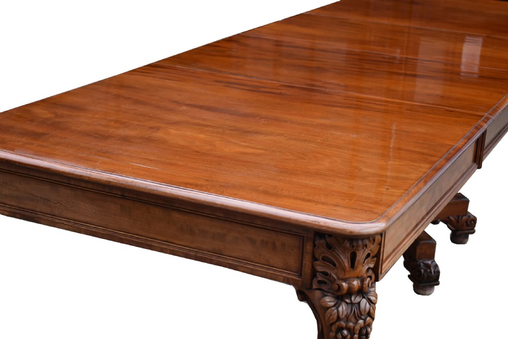 19th Century Victorian Mahogany Extending Dining Table  View IV