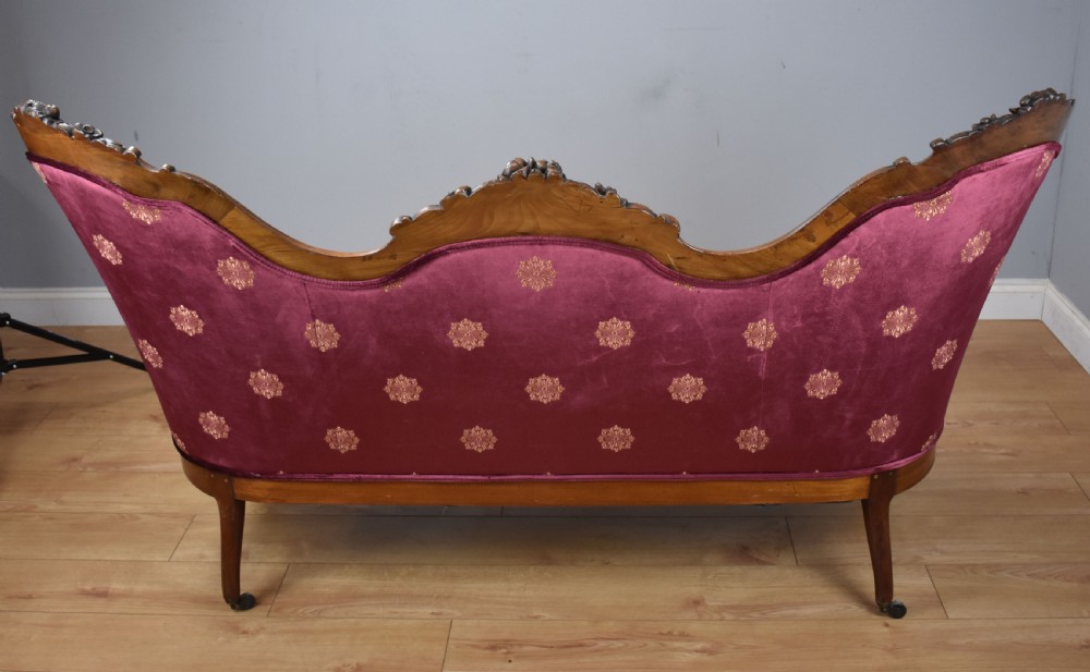 19th Century Victorian Walnut Framed Settee View V