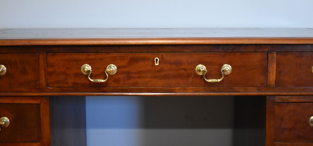19th Century Victorian Mahogany Pedestal Desk View III