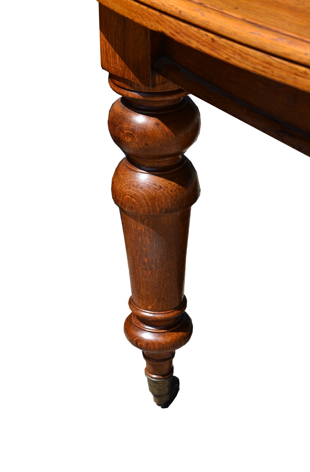 19th Century Victorian Oak Extending Dining Table  View V