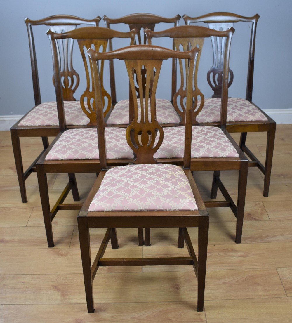 Set eight Edwardian dining chairs View II
