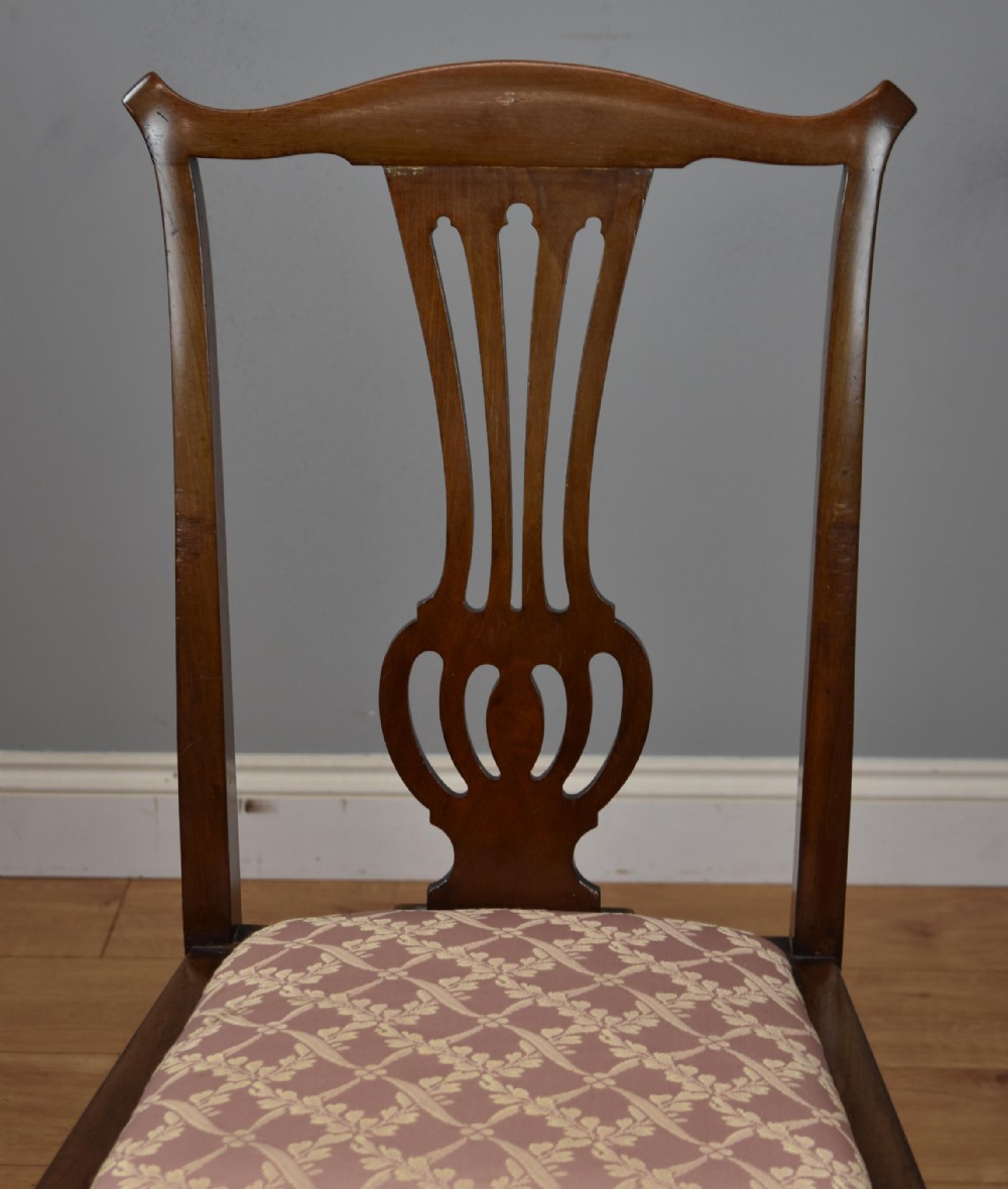 Set eight Edwardian dining chairs View V