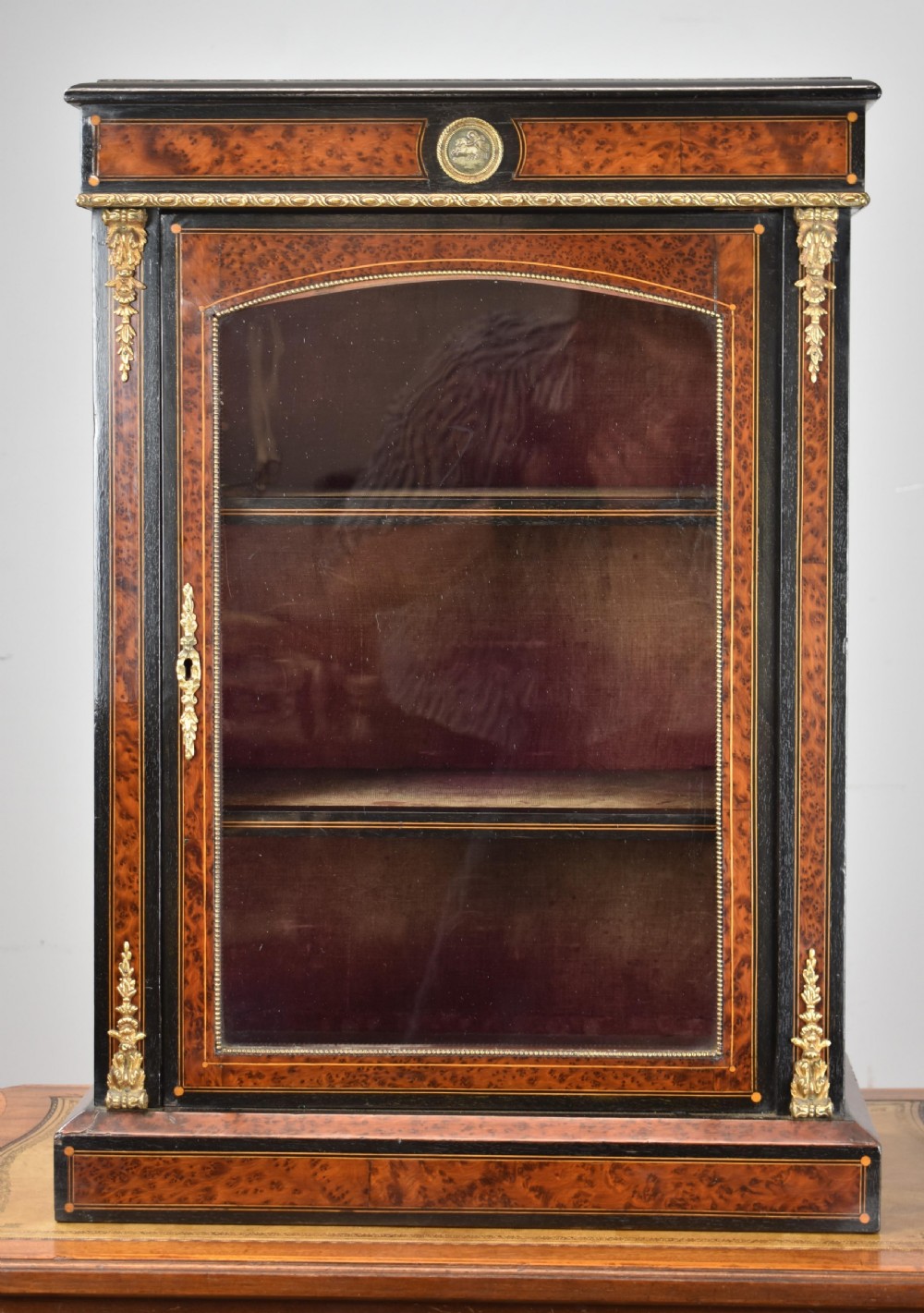 Victorian Ebonised small table top Pier Cabinet