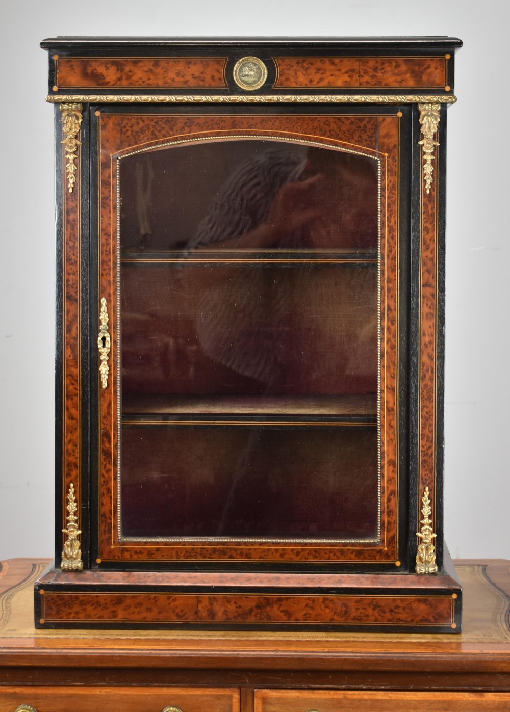 Victorian Ebonised small table top Pier Cabinet View III