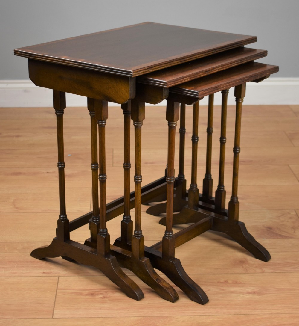 Edwardian Mahogany Nest three tables