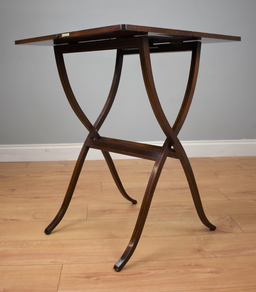 Edwardian Mahogany Coaching-campaign table View III