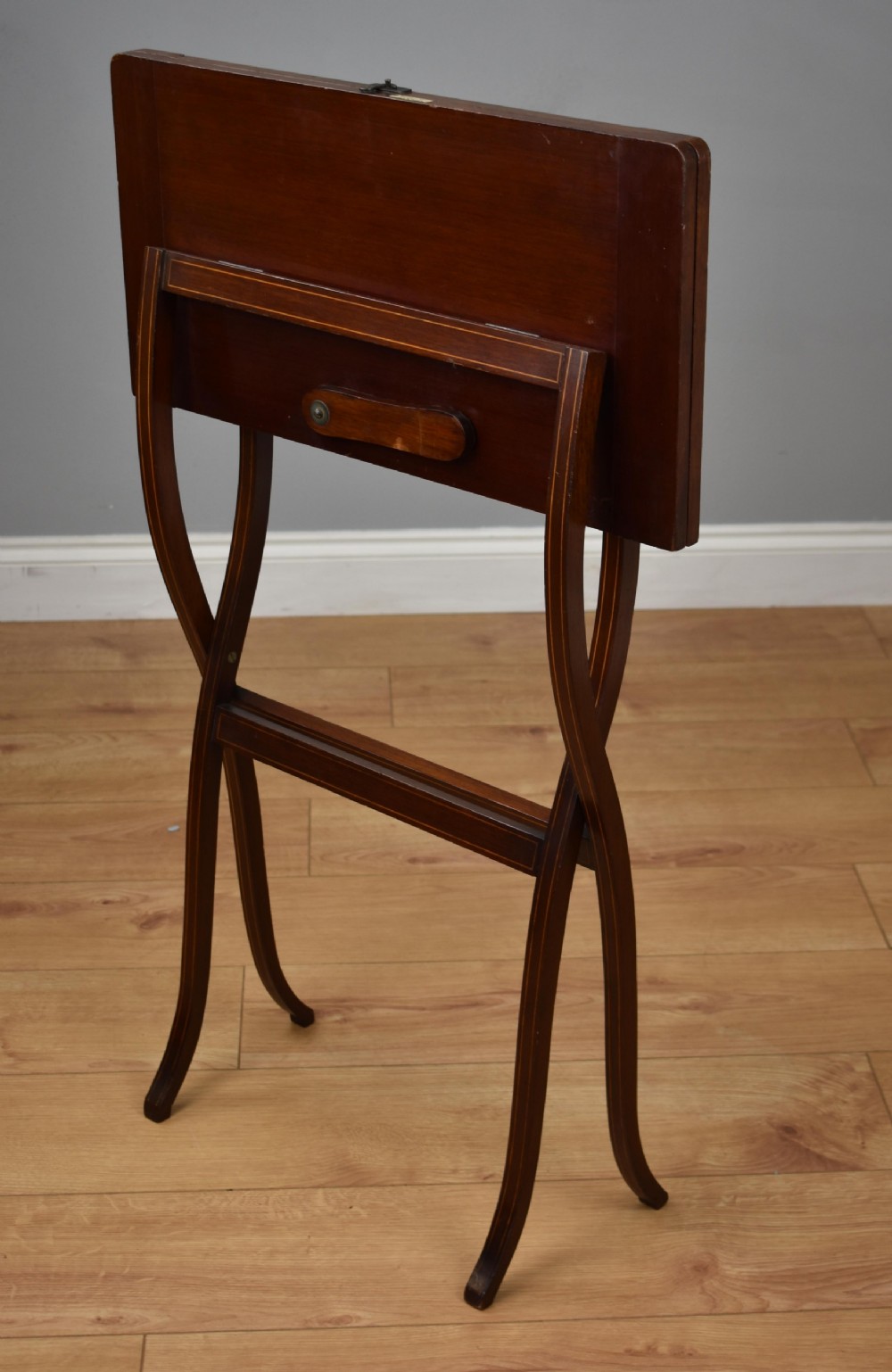 Edwardian Mahogany Coaching-campaign table View V