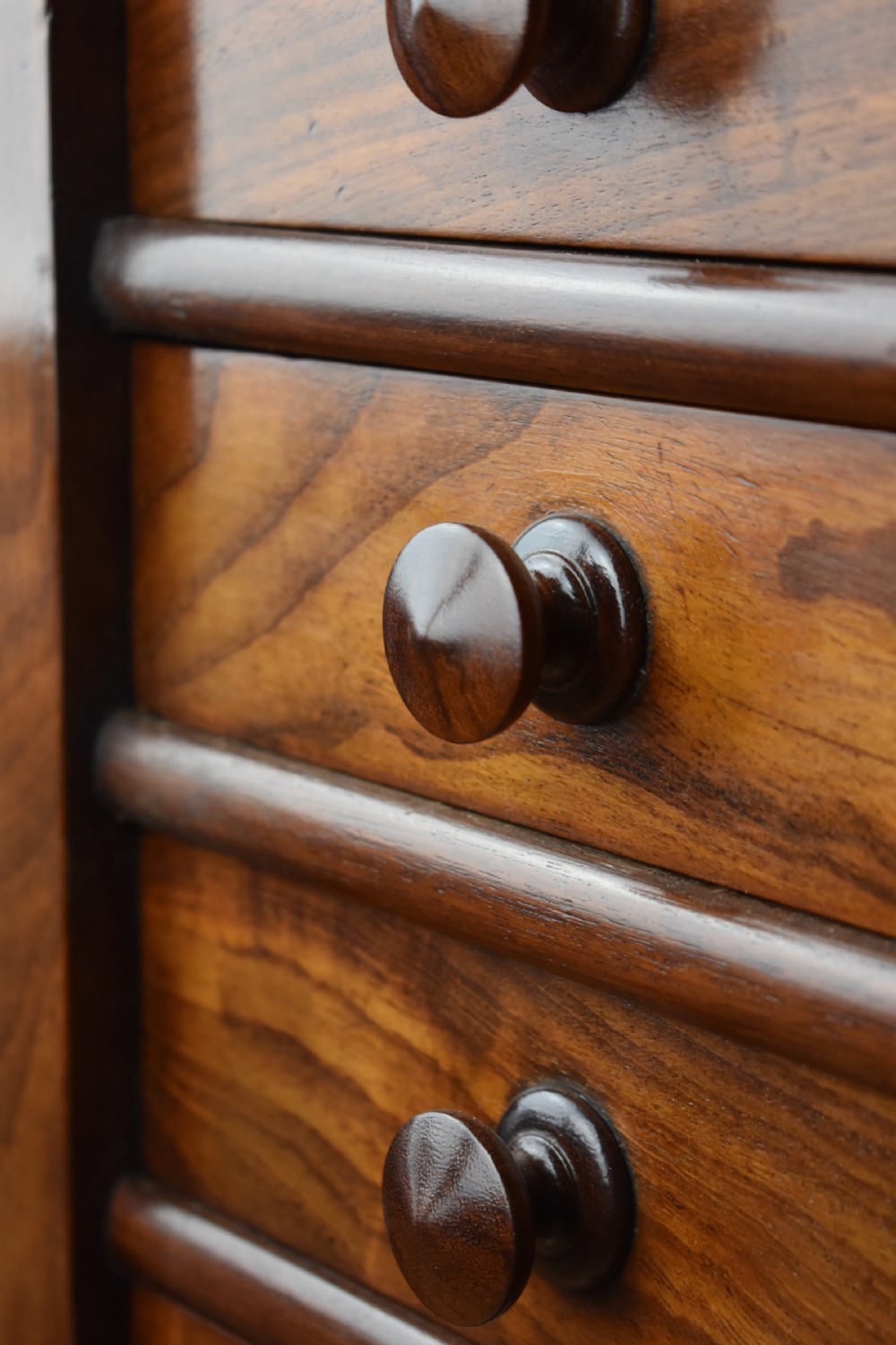 19th Century Victorian Mahogany Collectors Chest View XI