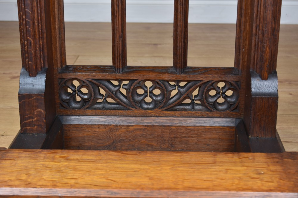 19th Century Oak Church Lectern praying-kneeling stand View XIII