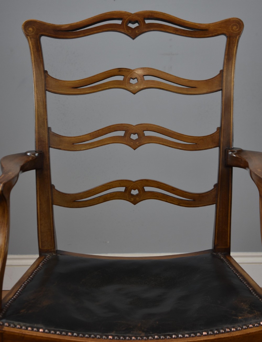 1920s Mahogany Desk Chair View IV