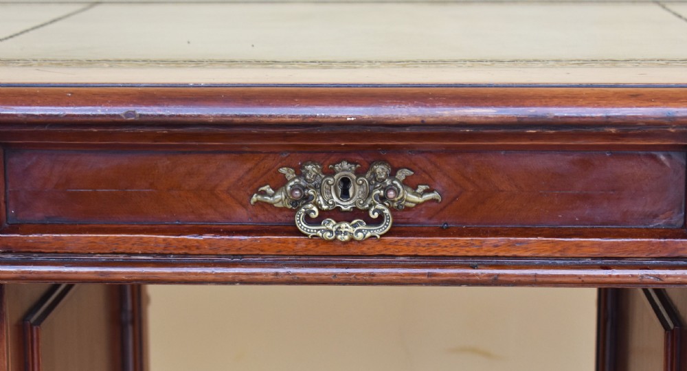 19th Century Carved Walnut Desk  View III