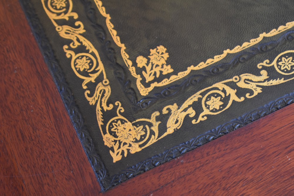 19th Century Carved Walnut Desk  View VI