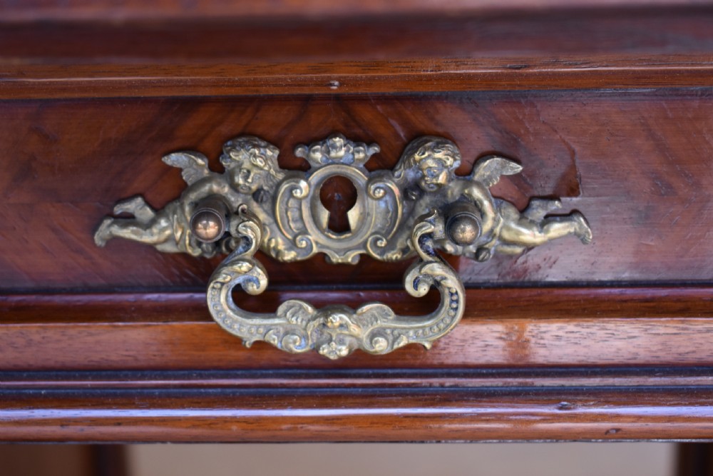 19th Century Carved Walnut Desk  View IX