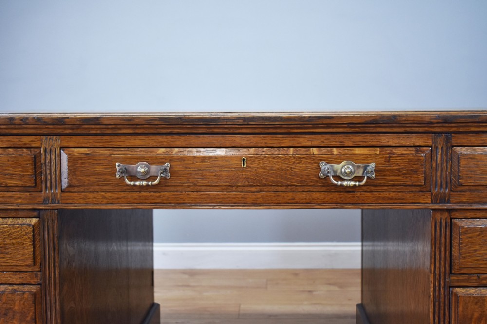 Victorian Oak Partners Desk View III