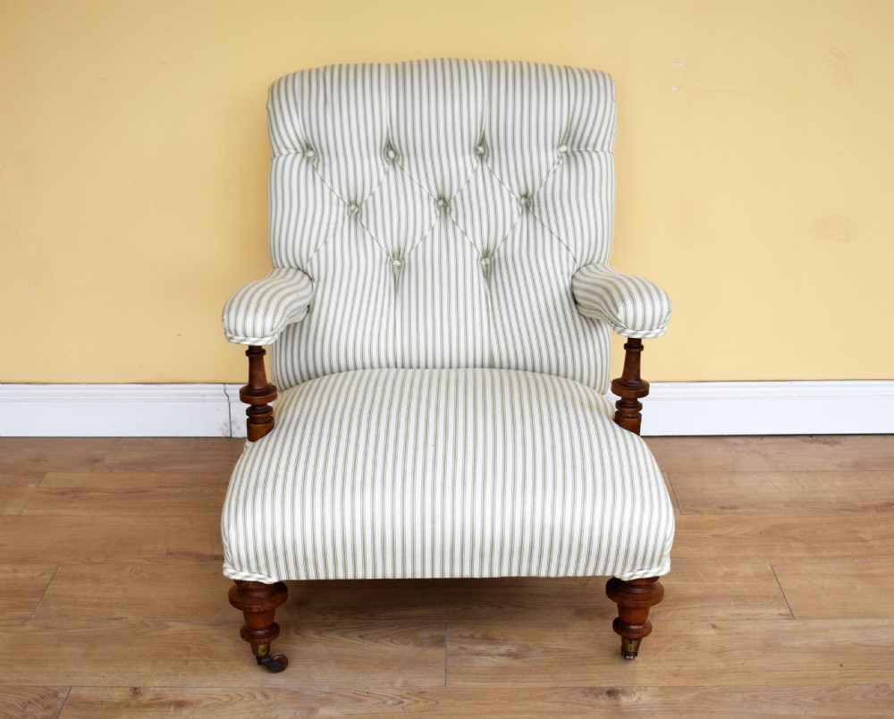 19th Century Victorian Armchair stamped Howard & Sons  View II