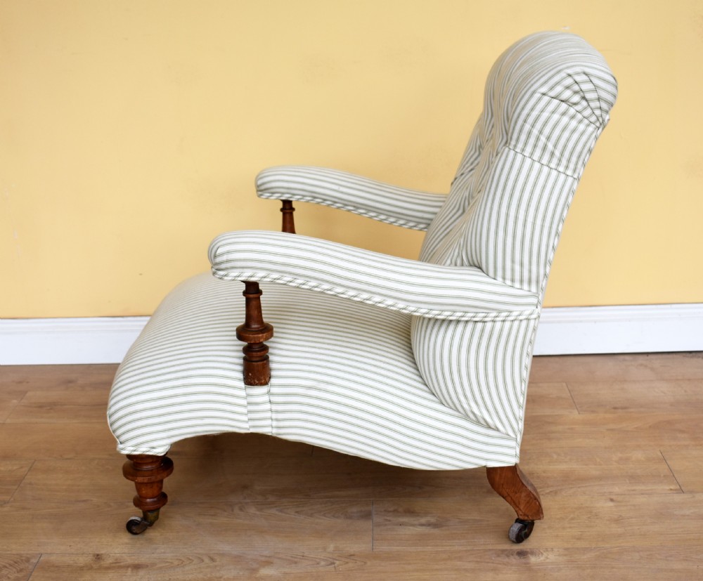 19th Century Victorian Armchair stamped Howard & Sons  View IV