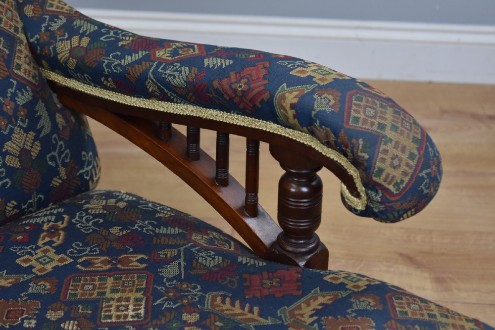 Edwardian Mahogany Howard Style Armchair View III
