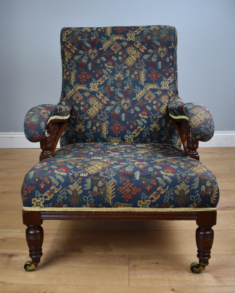 Edwardian Mahogany Howard Style Armchair View IV