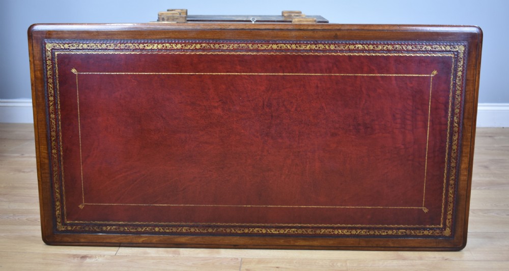 19th Century Victorian Mahogany Pedestal Desk  View X