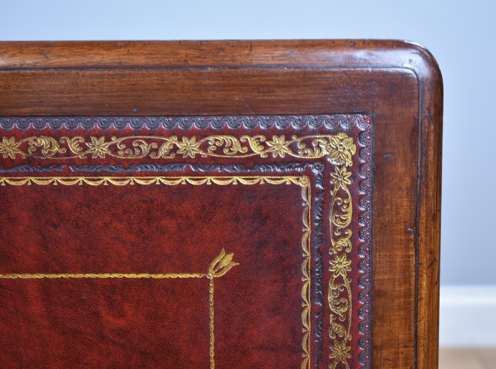 19th Century Victorian Mahogany Pedestal Desk  View XI