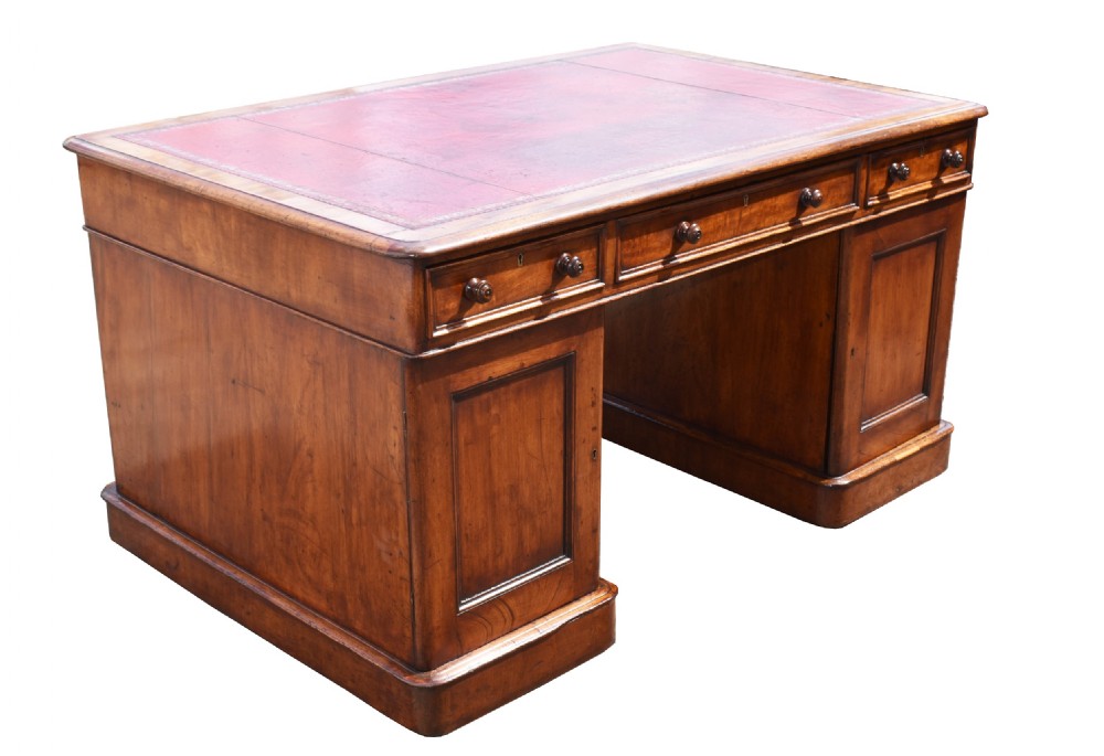 Victorian Mahogany Partners Desk  View X
