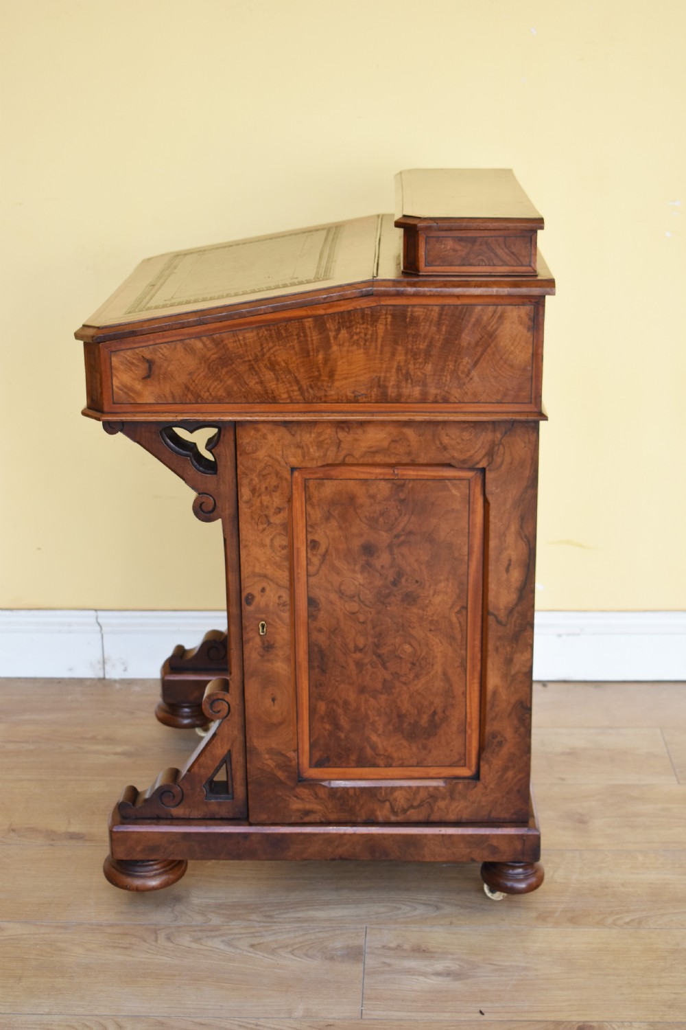 Victorian Burr Walnut Davenport View V