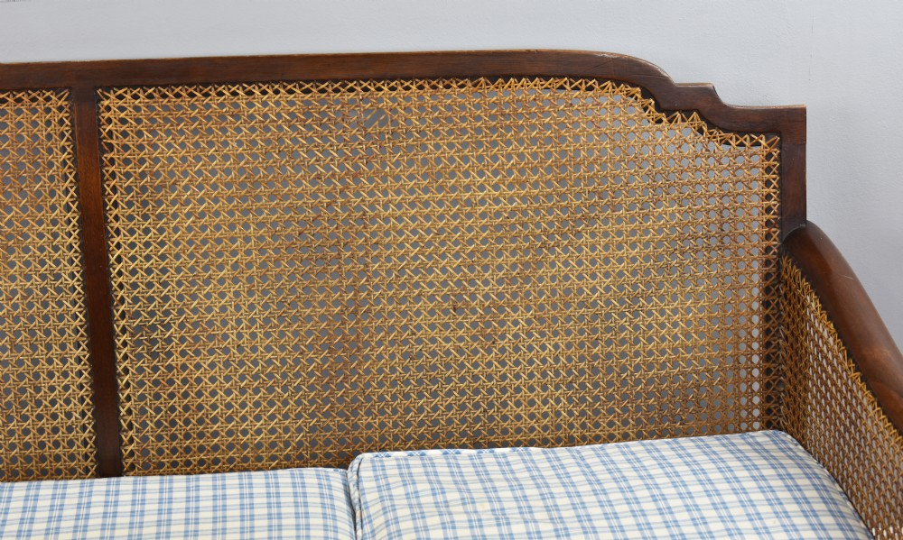 Early 20th Century Mahogany Three Piece Bergere Suite View X