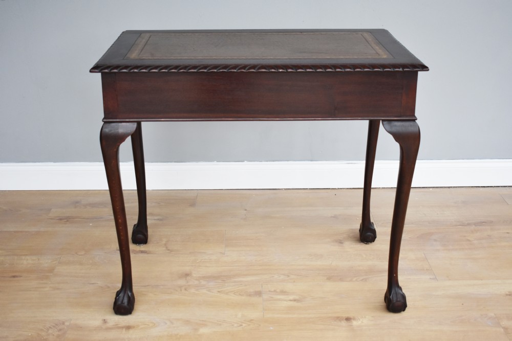 1920's Mahogany Chippendale Style Writing Table View IV