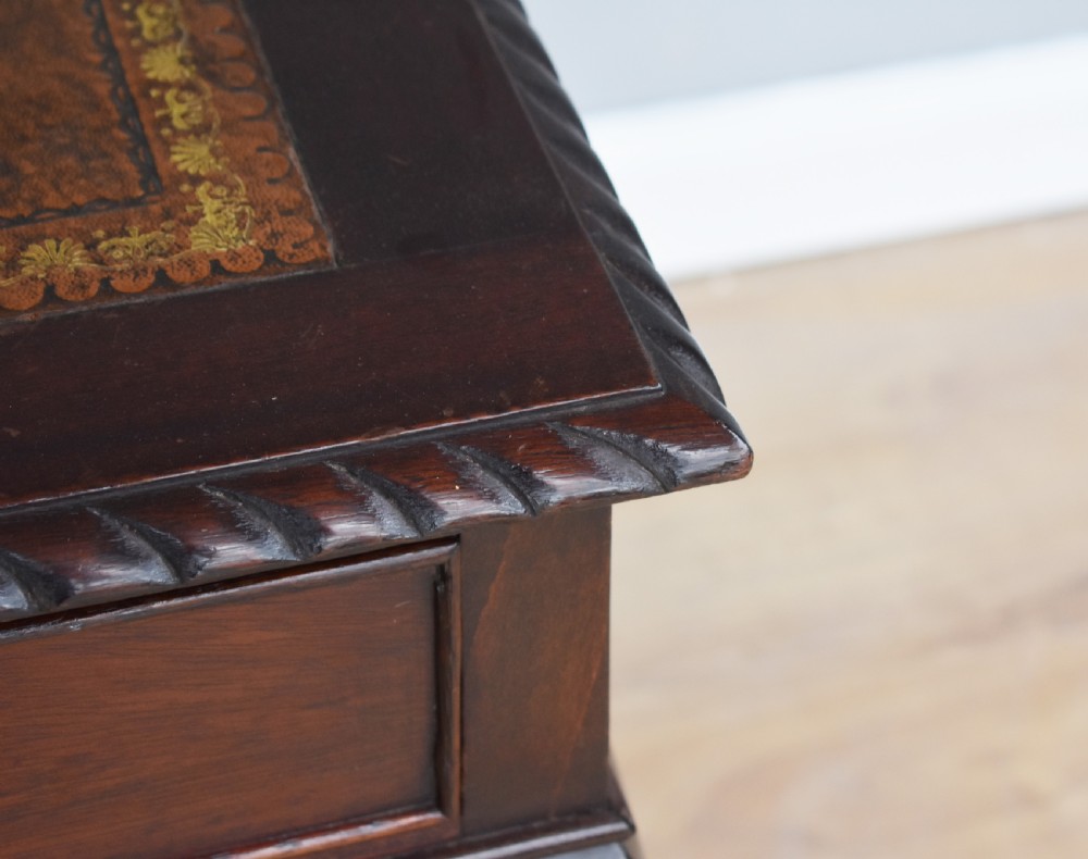 1920's Mahogany Chippendale Style Writing Table View V