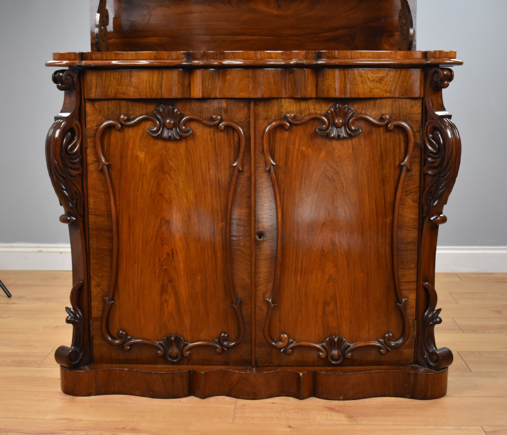 Victorian Rosewood Serpentine Chiffonier View II