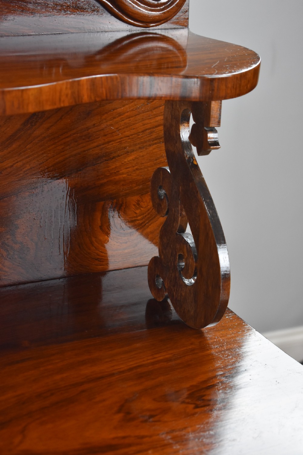 Victorian Rosewood Serpentine Chiffonier View VII
