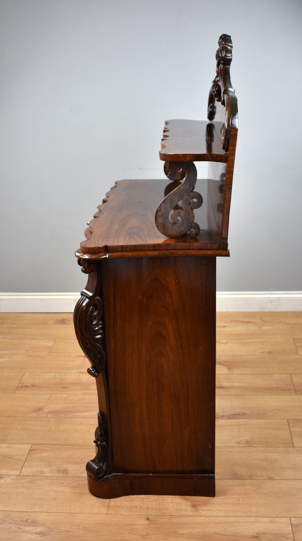 Victorian Rosewood Serpentine Chiffonier View XI