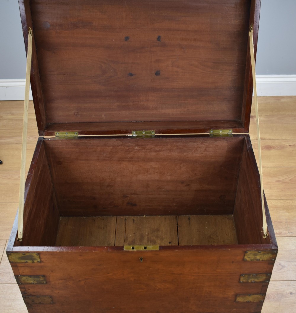 19th century brass bound sea chest View III