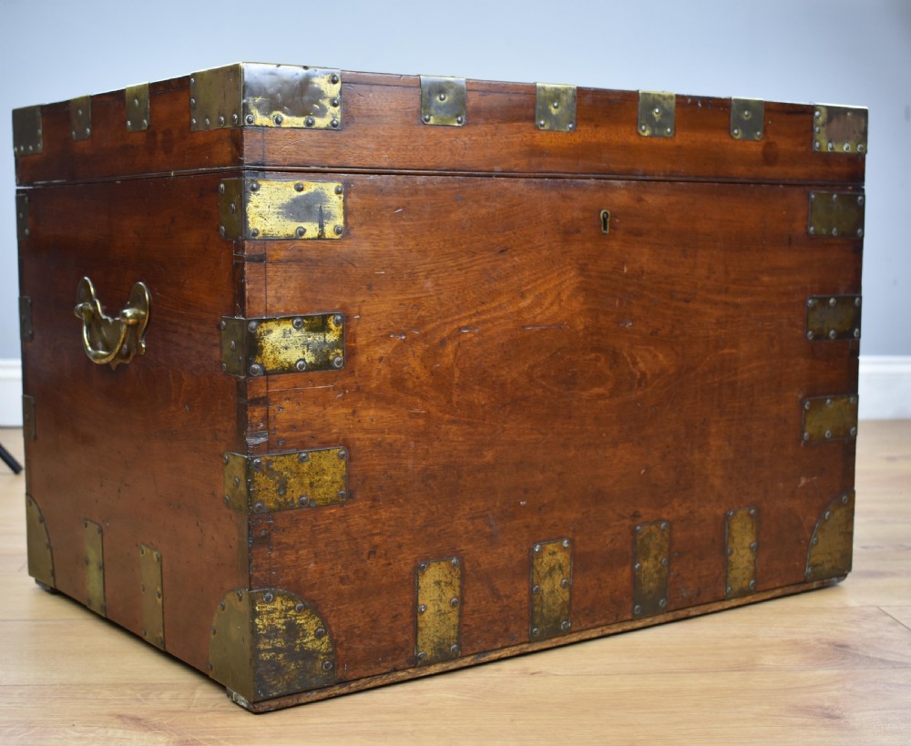 19th century brass bound sea chest View VIII