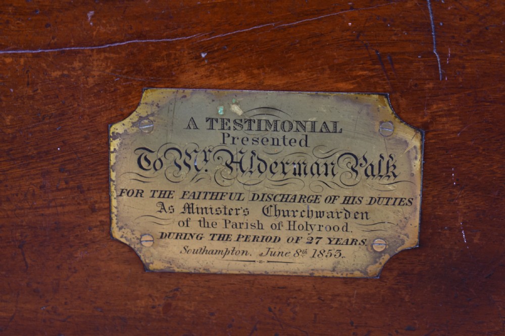 19th century brass bound sea chest View XI