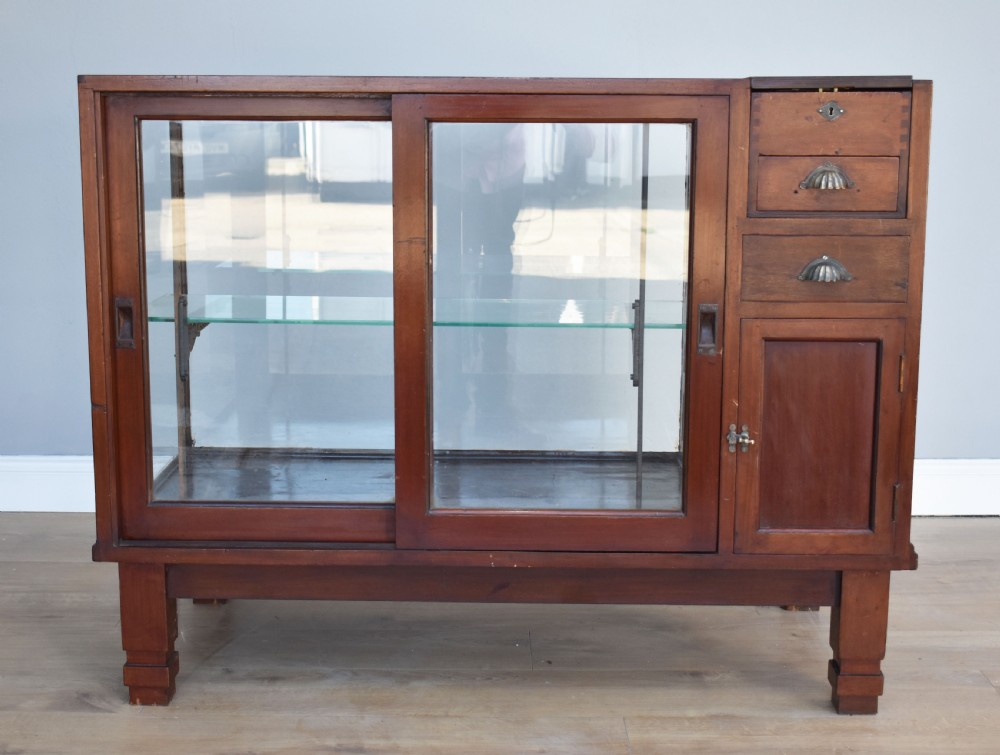 Victorian Mahogany Shop Display Cabinet View II