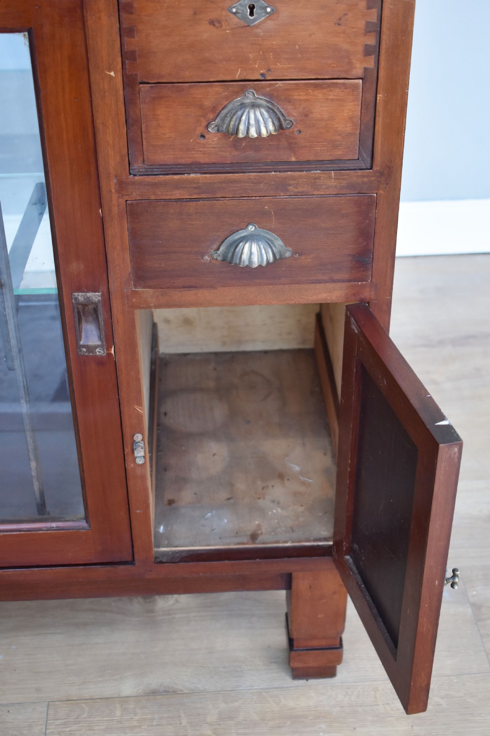Victorian Mahogany Shop Display Cabinet View VIII