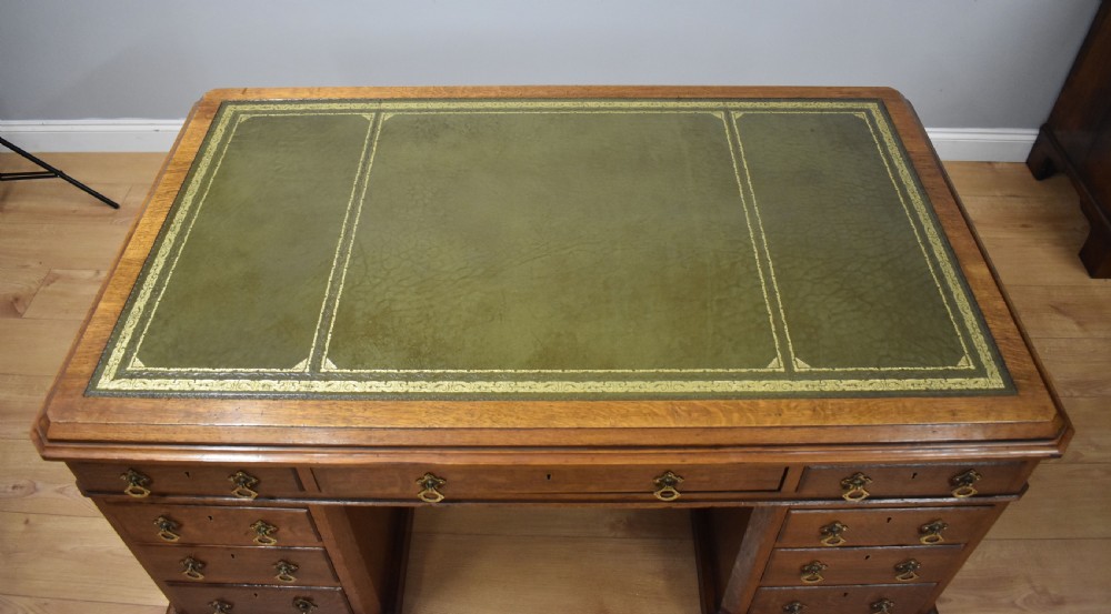 Victorian Oak Partners Desk View II