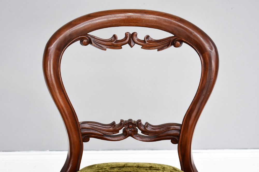 Set of 8 Victorian Mahogany Dining Chairs View IV