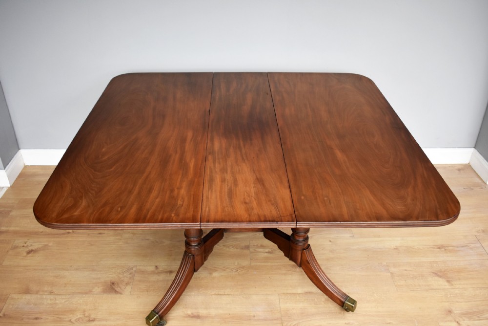 Regency Mahogany Drop Leaf Dining Table View II